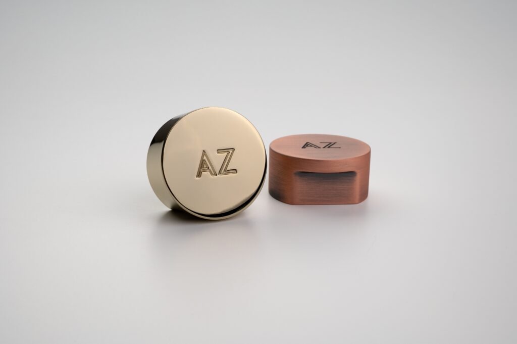 Puxador Zen Design Radio Gold e Cobre